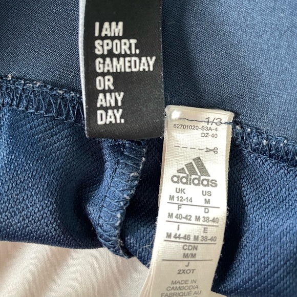 VGUC Adidas Women’s Relaxed Fit Elastic Waistband Trackpants w/Zipper Ankle Sz M - Picture 11 of 13